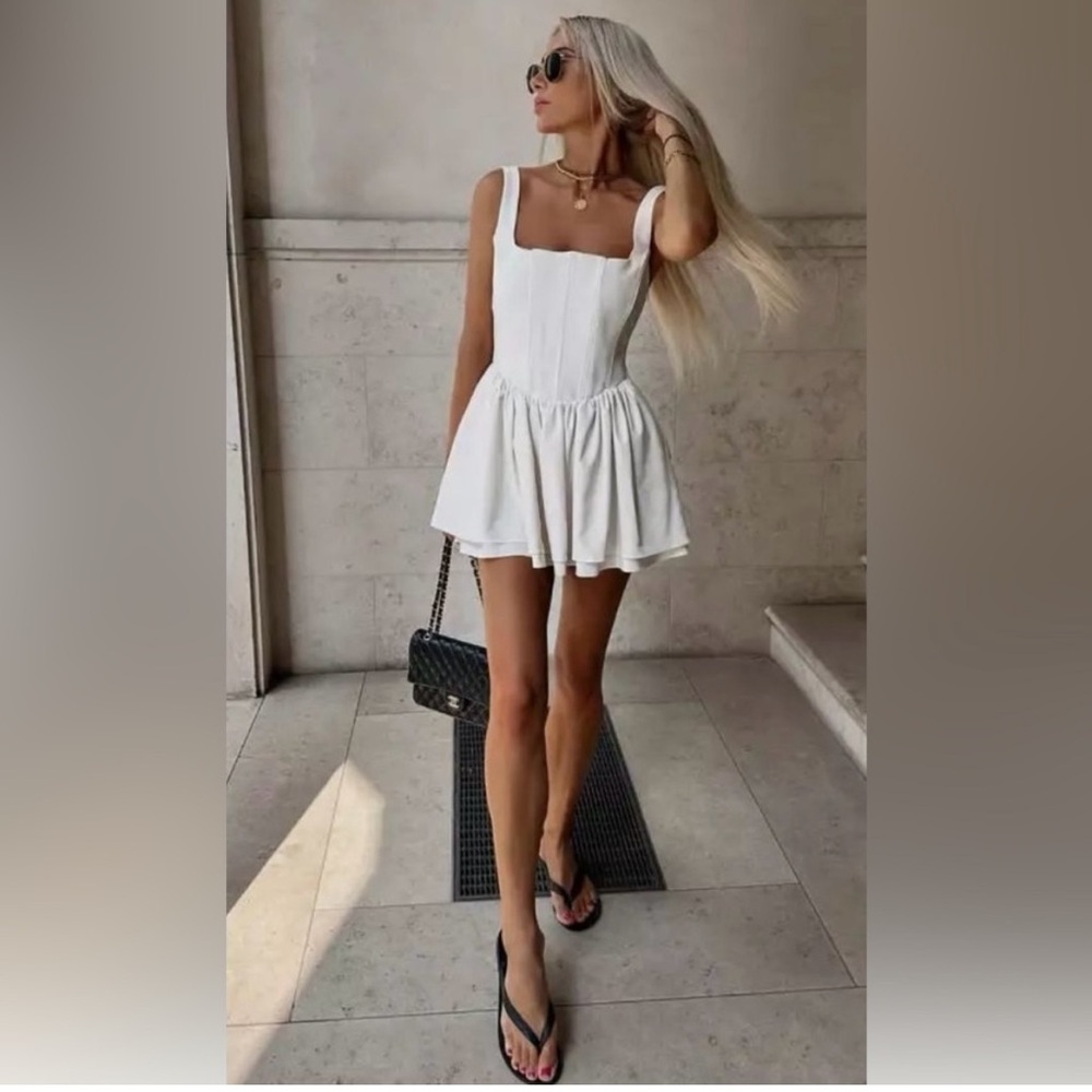 Zara ruched corset dress